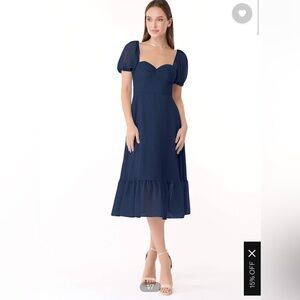 NEW WITH TAGS: A-Line Sweetheart Dress Dark Navy